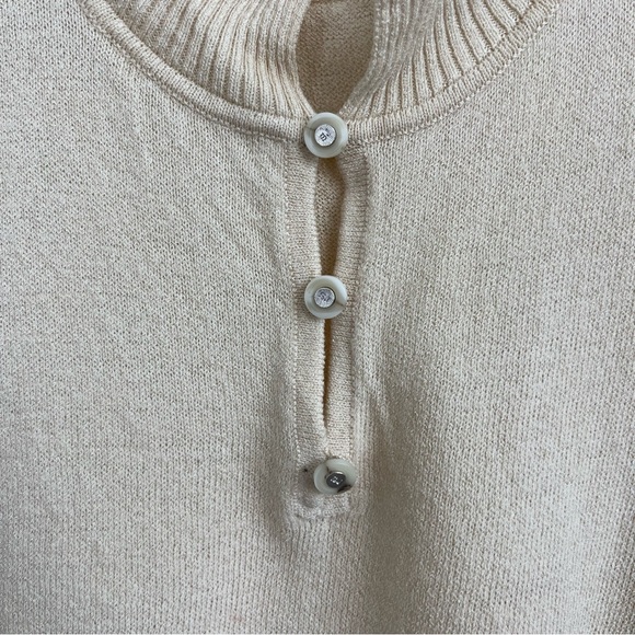 St John Fall 06 Knit Pop on Mandarin Logo Sweater Top - Picture 3 of 9